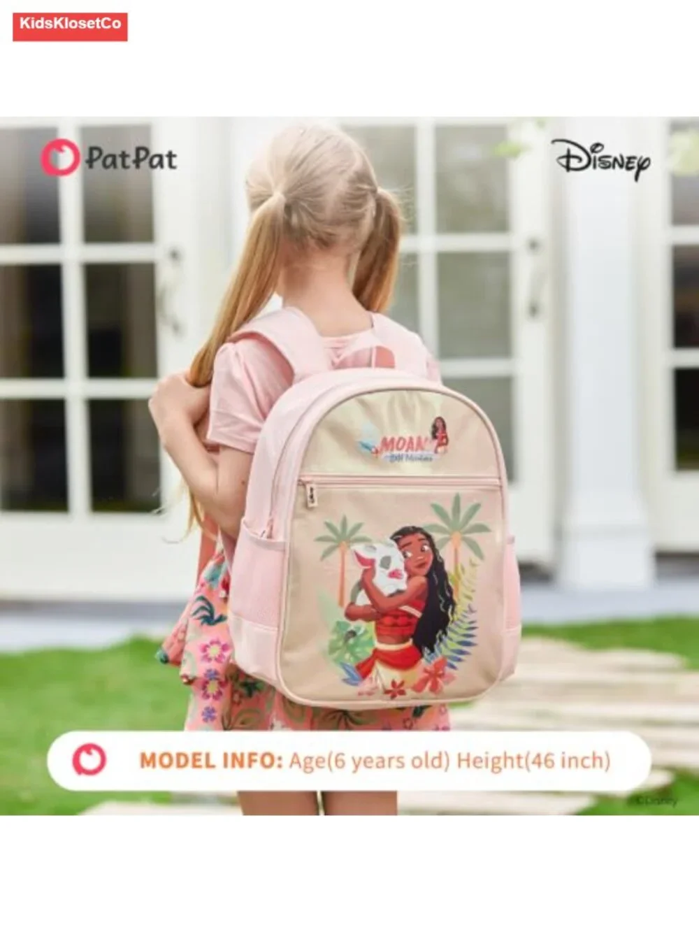 Kids Character Backpack with Glitter Finish, Water, Stain & Tear Resistant,